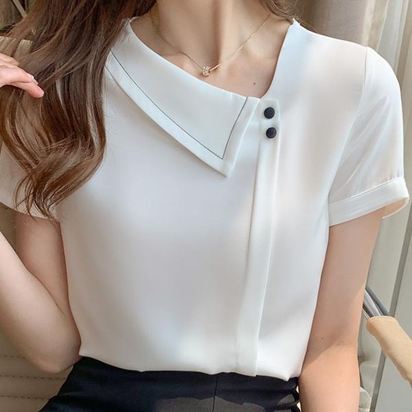 women's blouses & shirts femme short sleeve white blouse women blusas mujer de moda 20211 verano chiffon shirt e839
women's blouses & shirts femme short sleeve white blouse women blusas mujer de moda 20211 verano chiffon shirt e839