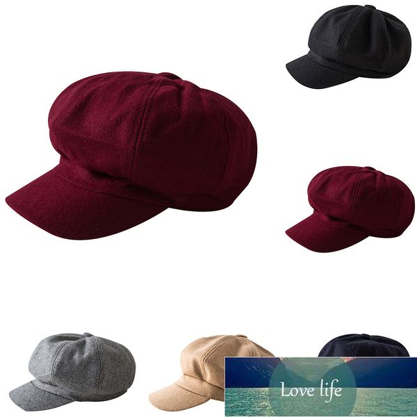 wool women beret autumn winter octagonal cap hats stylish artist painter newsboy caps black grey beret hats  factory price expert design qua, Blue;gray
wool women beret autumn winter octagonal cap hats stylish artist painter newsboy caps black grey beret hats  factory price expert design qua, Blue;gray