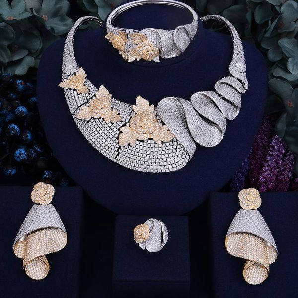 earrings & necklace godki luxury shinning flower leaf women wedding naija bridal cubic zirconia dubai dress jewelry set, Silver
earrings & necklace godki luxury shinning flower leaf women wedding naija bridal cubic zirconia dubai dress jewelry set, Silver