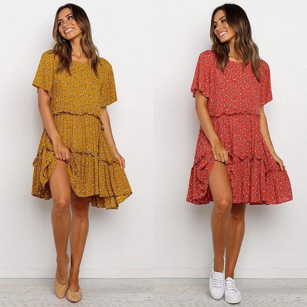 bohemian round neck loose wooden ear floral dress a- line for women in summer 2021 casual dresses, Black;gray
bohemian round neck loose wooden ear floral dress a- line for women in summer 2021 casual dresses, Black;gray