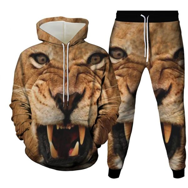 men's tracksuits autumn winter men women harajuku tracksuit 3d animal tiger lion printing 2pcsset hooded sweatshirts+sweatpants fashion, Gray
men's tracksuits autumn winter men women harajuku tracksuit 3d animal tiger lion printing 2pcsset hooded sweatshirts+sweatpants fashion, Gray