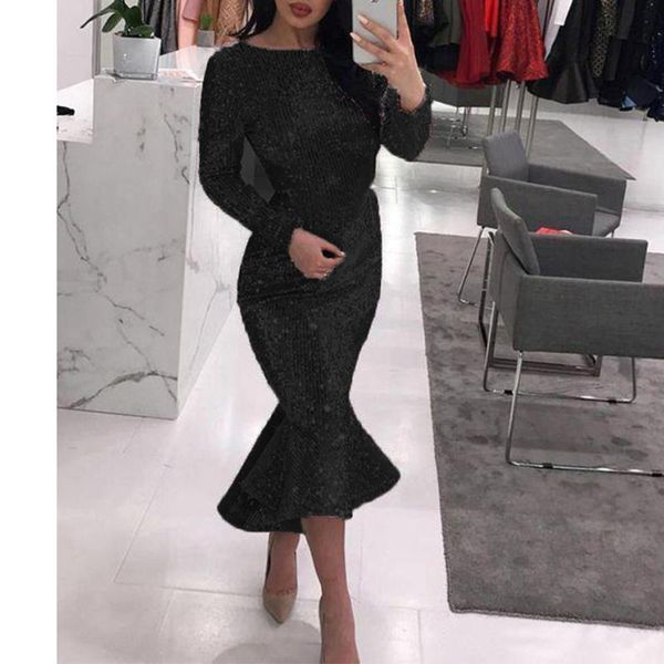 casual dresses vintage long sleeve frill sequins dress women sparkly elegant shiny party evening formal mt3199, Black;gray
casual dresses vintage long sleeve frill sequins dress women sparkly elegant shiny party evening formal mt3199, Black;gray