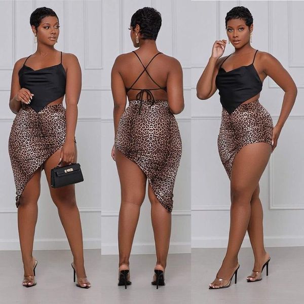 ethnic clothing africaine femme two pieces suits women fashion backless leopard matching sets chic ladies clothes for evening part, Red
ethnic clothing africaine femme two pieces suits women fashion backless leopard matching sets chic ladies clothes for evening part, Red