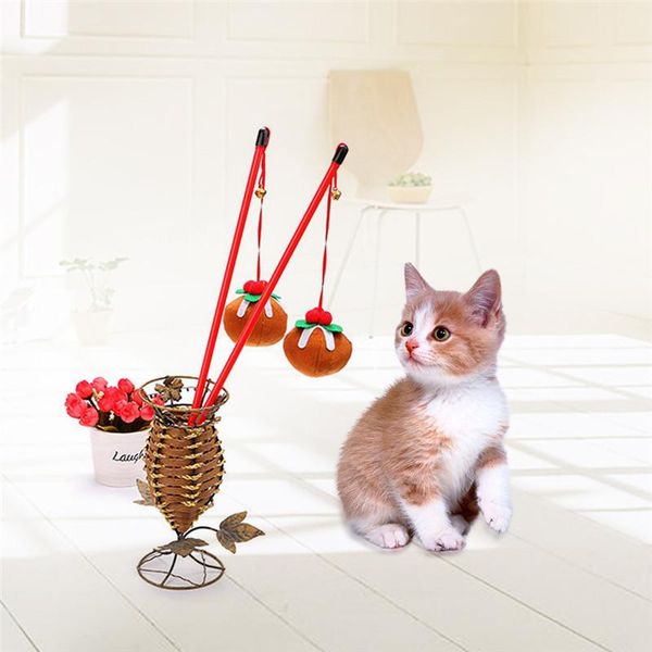 arrival cat toy christmas themed teaser with built-in mint and bells funny pet playing stick toys
arrival cat toy christmas themed teaser with built-in mint and bells funny pet playing stick toys