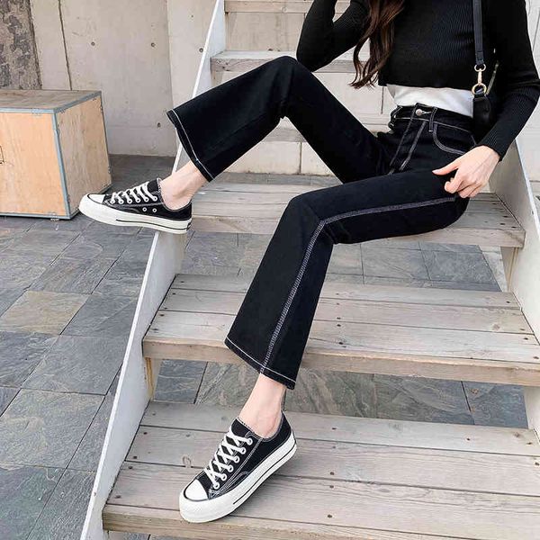 jxmyy black-gray bootcut jeans, high waist, spring new slim slimming, exposed line, smoke pipe and horn trousers t:1229 210412, Blue
jxmyy black-gray bootcut jeans, high waist, spring new slim slimming, exposed line, smoke pipe and horn trousers t:1229 210412, Blue