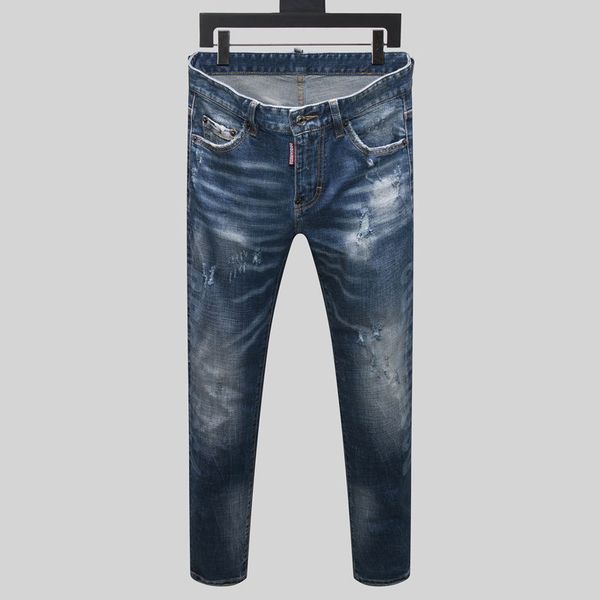 fashion jeans italian brand printing men's make old blue wash street slim pants
fashion jeans italian brand printing men's make old blue wash street slim pants