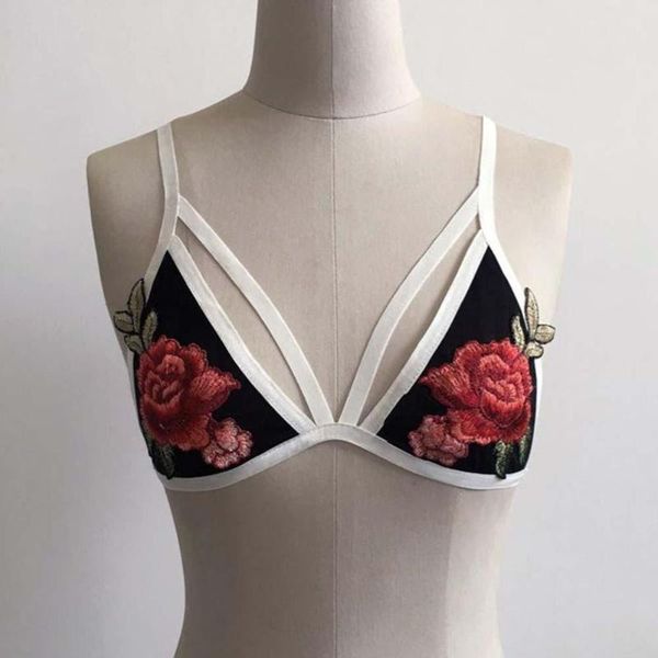 bras sets women bralette strappy crop erotic underwea fashion deep-v flower embroider unpadded bra, Red;black
bras sets women bralette strappy crop erotic underwea fashion deep-v flower embroider unpadded bra, Red;black