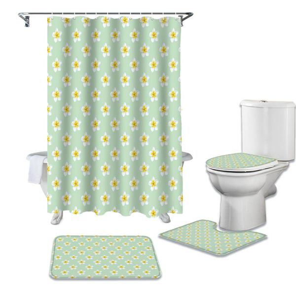 plumeria flower green shower curtain sets non-slip rugs toilet lid cover and bath mat waterproof bathroom curtains
plumeria flower green shower curtain sets non-slip rugs toilet lid cover and bath mat waterproof bathroom curtains