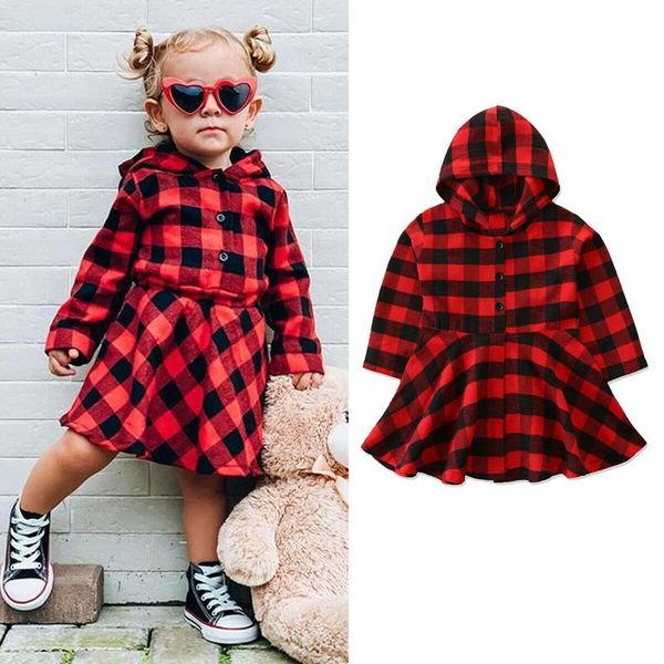 girl's dresses 1-6y kids girls plaid xmas dress long sleeve hooded casual child winter autumn christmas, Red;yellow
girl's dresses 1-6y kids girls plaid xmas dress long sleeve hooded casual child winter autumn christmas, Red;yellow