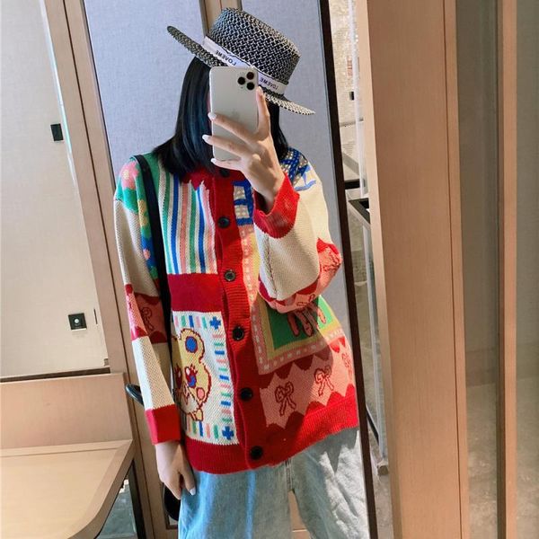 women's jackets runway fashion coat autumn winter christmas childlike cartoon color pattern embroidery cardigan red jacket sweater clot, Black;brown
women's jackets runway fashion coat autumn winter christmas childlike cartoon color pattern embroidery cardigan red jacket sweater clot, Black;brown
