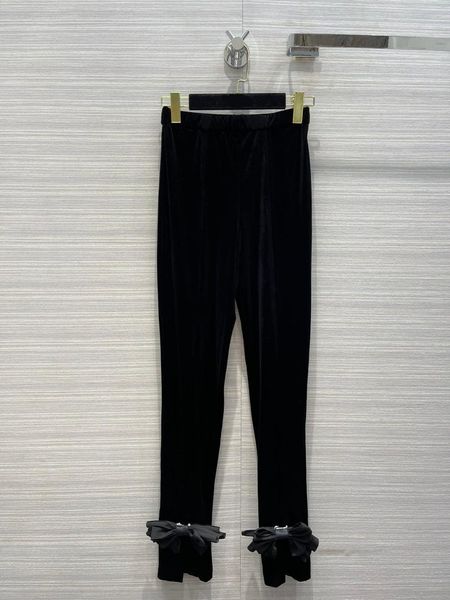 women's pants & capris velvet black women fashion bow trouser leg design slim 3d cut high waist autumn 2021, Black;white
women's pants & capris velvet black women fashion bow trouser leg design slim 3d cut high waist autumn 2021, Black;white