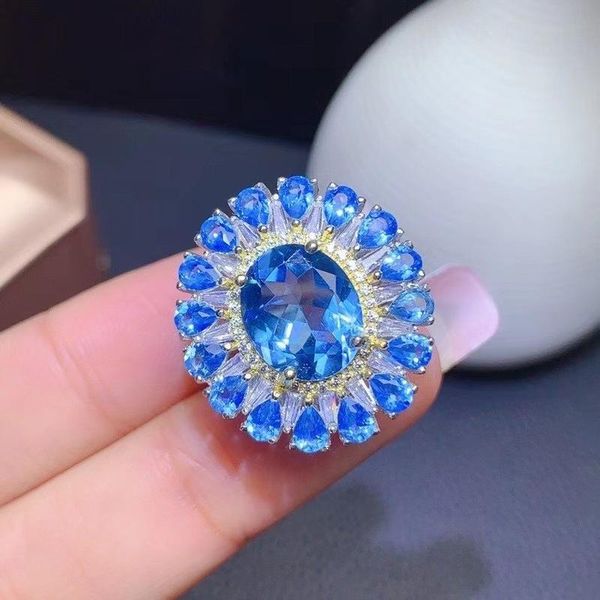 cluster rings natural blue z ring for women 925 sterling silver big gemstone 10*12mm fine jewelry luxury, Golden;silver
cluster rings natural blue z ring for women 925 sterling silver big gemstone 10*12mm fine jewelry luxury, Golden;silver