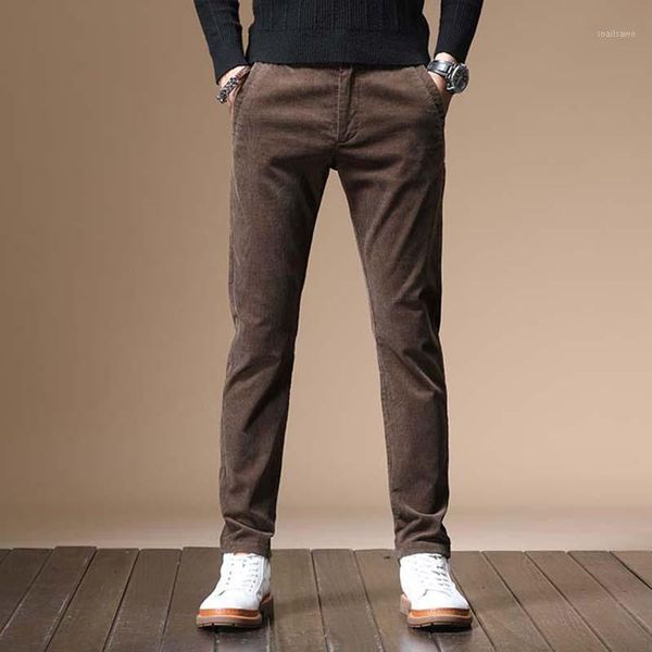 solid brown black little elastic corduroy mens smart casual pencil pants 2021 autumn winter man male trousers men's
solid brown black little elastic corduroy mens smart casual pencil pants 2021 autumn winter man male trousers men's