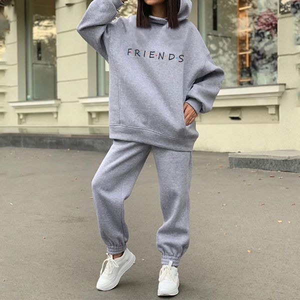 letter print fleece tracksuit hooded long sleeve hoodie suit women oversized two piece sets female casual sport pants ladies set 210524, White
letter print fleece tracksuit hooded long sleeve hoodie suit women oversized two piece sets female casual sport pants ladies set 210524, White
