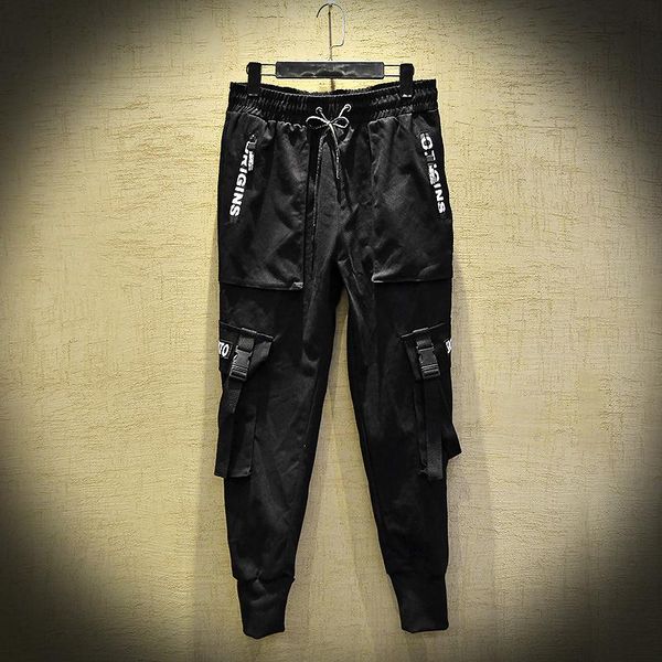 men's pants men multi pockets jogger ribbons patchwork punk hip hop cargo mens vintage casual harem japanese trousers, Black
men's pants men multi pockets jogger ribbons patchwork punk hip hop cargo mens vintage casual harem japanese trousers, Black