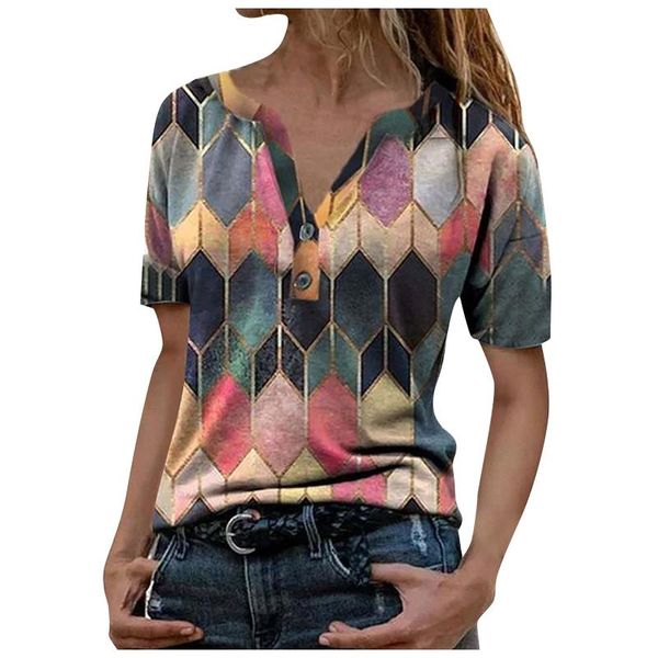women's blouses & shirts 3xl plus size summer shirt fashion casual printing women short sleeve v-neck vintage tunic roupas femininas, White
women's blouses & shirts 3xl plus size summer shirt fashion casual printing women short sleeve v-neck vintage tunic roupas femininas, White