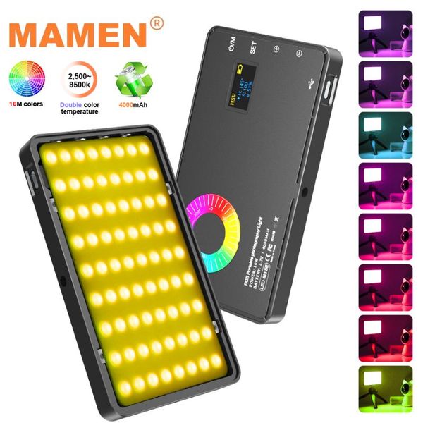 8500k rgb led light 4000mah for camera phone selfie portable pocket mini pography lights vlog video live flash heads
8500k rgb led light 4000mah for camera phone selfie portable pocket mini pography lights vlog video live flash heads