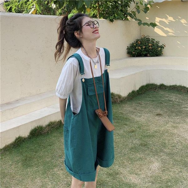 women's tracksuits fashion suit female summer 2021 korean student loose t-shirt + high waist casual bib shorts two-piece, Gray
women's tracksuits fashion suit female summer 2021 korean student loose t-shirt + high waist casual bib shorts two-piece, Gray
