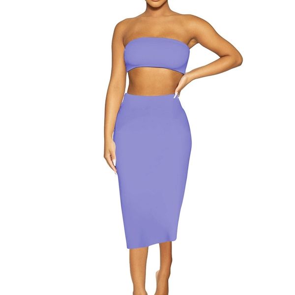 new women's clothing 2021 autumn hip wrap skirt two-piece tight slim strapless skirt set, Black;red 
new women's clothing 2021 autumn hip wrap skirt two-piece tight slim strapless skirt set, Black;red