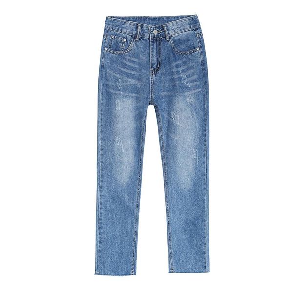 women's jeans 2021 fashion women pants cotton hole harem casual waist multi-pockets solid female, Blue
women's jeans 2021 fashion women pants cotton hole harem casual waist multi-pockets solid female, Blue