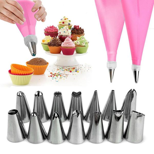 baking & pastry tools 16pcs stainless steel cake nozzle pipe tips decorating nozzles supplies dessert decoration kitchen accessories
baking & pastry tools 16pcs stainless steel cake nozzle pipe tips decorating nozzles supplies dessert decoration kitchen accessories