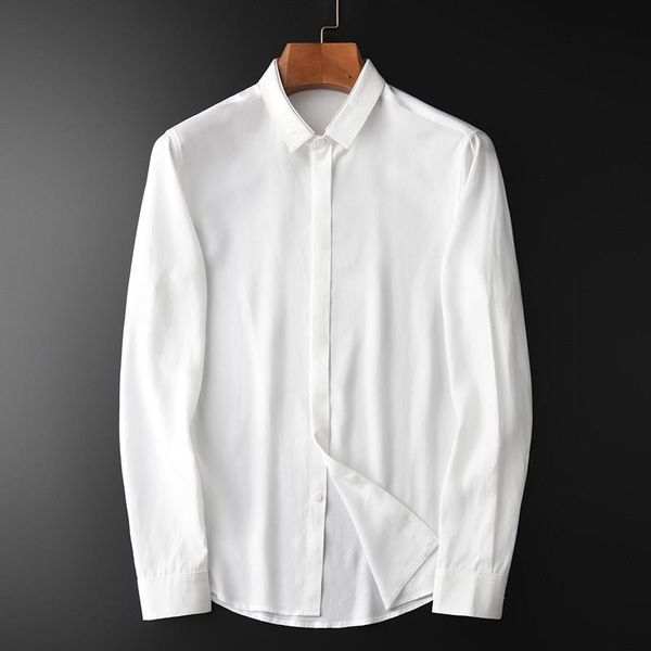 men's casual shirts 100% lyocell mens luxury solid color long sleeve dress plus size 4xl business and man, White;black
men's casual shirts 100% lyocell mens luxury solid color long sleeve dress plus size 4xl business and man, White;black