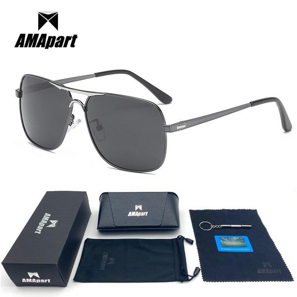 sunglasses amapart polarized for men driving fishing sports outdoors uv400 protection anti-glare, White;black
sunglasses amapart polarized for men driving fishing sports outdoors uv400 protection anti-glare, White;black