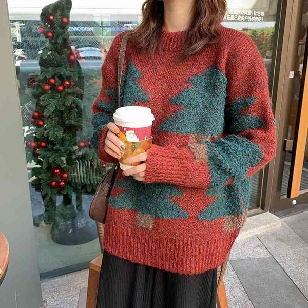 sweaters autumn winter women loose long sleeve knitter pullovers jumper fashion tree pattern casual sweater, White;black
sweaters autumn winter women loose long sleeve knitter pullovers jumper fashion tree pattern casual sweater, White;black