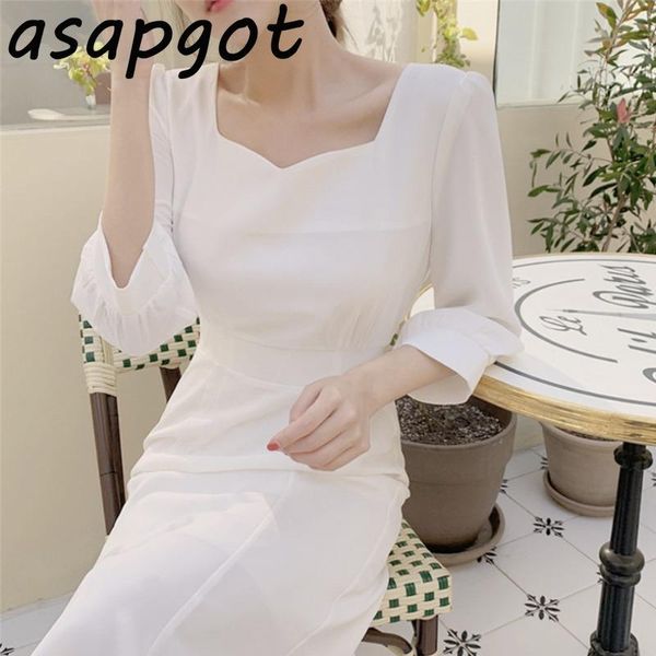 casual dresses chic vintage gentle mid-length slim waist temperament square collar mermaid white dress elegant vestido de mujer puff sleeve, Black;gray
casual dresses chic vintage gentle mid-length slim waist temperament square collar mermaid white dress elegant vestido de mujer puff sleeve, Black;gray