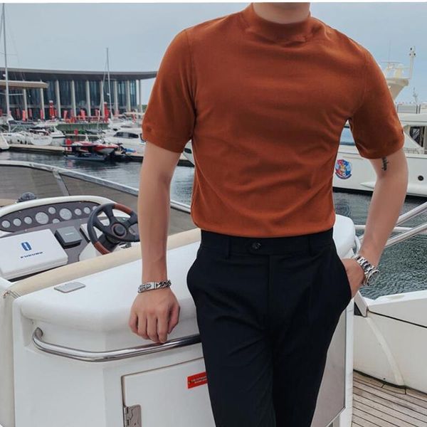 men's casual summer selling fashion brand short sleeves t-shirts slim body comfortable sports high collar t-shirt, White;black
men's casual summer selling fashion brand short sleeves t-shirts slim body comfortable sports high collar t-shirt, White;black