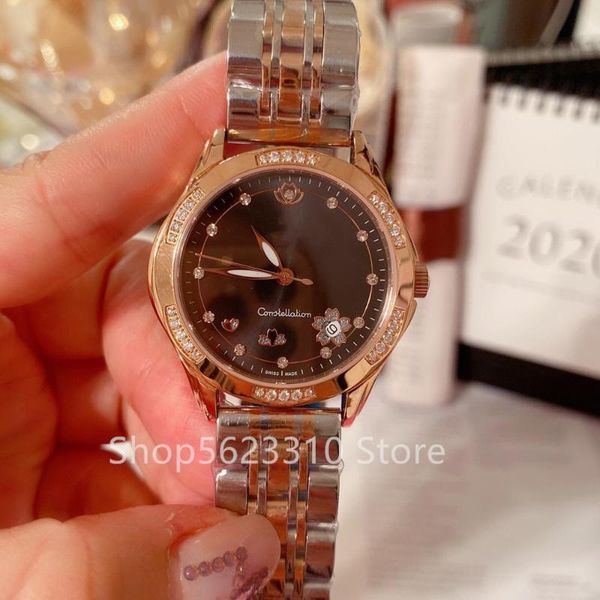 wristwatches luxury ladies cherry blossom calendar watch women leather strap quartz fashion daisies flower watches rose gold bracelet, Slivery;brown
wristwatches luxury ladies cherry blossom calendar watch women leather strap quartz fashion daisies flower watches rose gold bracelet, Slivery;brown