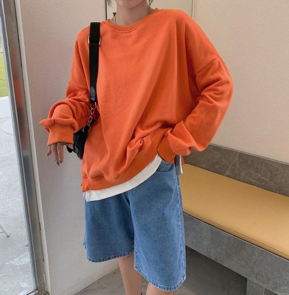 women's hoodies & sweatshirts autumn winter women sweatshirt long sleeve o neck pullovers fleece outwear warm casual loose orange, Black
women's hoodies & sweatshirts autumn winter women sweatshirt long sleeve o neck pullovers fleece outwear warm casual loose orange, Black