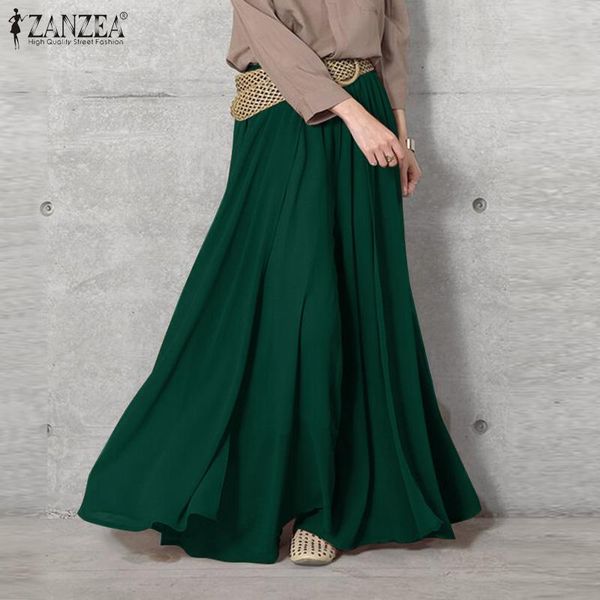 women's wide leg trousers zanzea 2021 elegant culottes pants elastic waist long pantalon palazzo female solid turnip plus size & capris, Black;white
women's wide leg trousers zanzea 2021 elegant culottes pants elastic waist long pantalon palazzo female solid turnip plus size & capris, Black;white