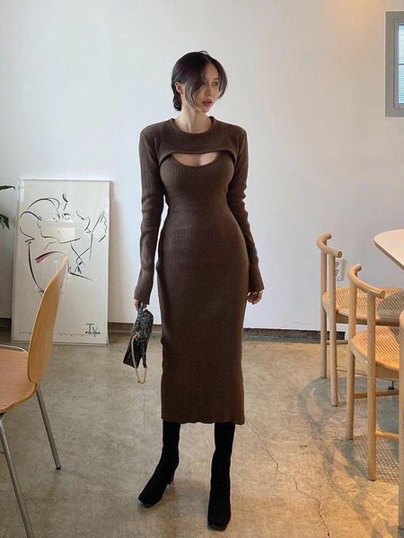 casual dresses 2021 fashion shawl shirt slim slimming split sling dress two-piece female, Black;gray
casual dresses 2021 fashion shawl shirt slim slimming split sling dress two-piece female, Black;gray