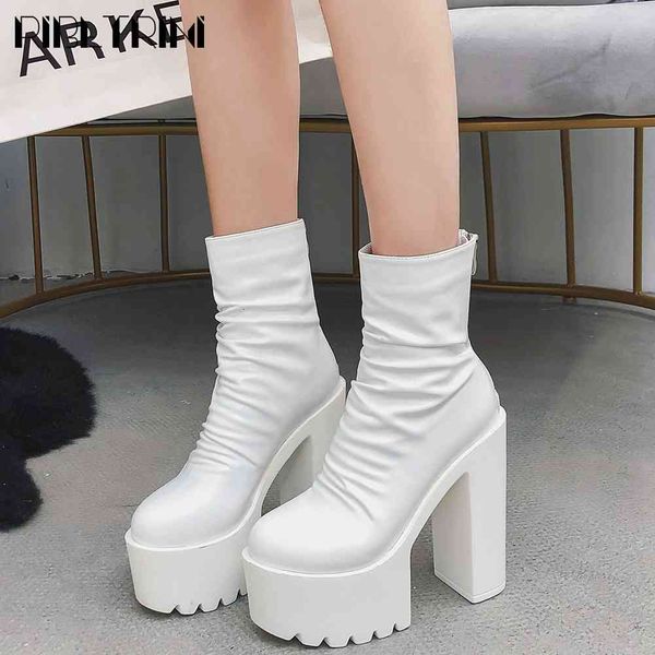 boots female fashion high block heels ankle shoes elegant pleated women autumn party platform boots, Black
boots female fashion high block heels ankle shoes elegant pleated women autumn party platform boots, Black