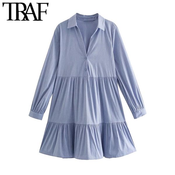 women chic fashion with buttons ruffles mini dress vintage v neck long sleeve female dresses vestidos mujer 210507, Black;gray
women chic fashion with buttons ruffles mini dress vintage v neck long sleeve female dresses vestidos mujer 210507, Black;gray