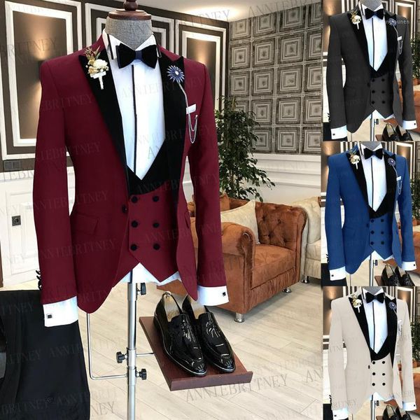 men's suits & blazers 2021 formal men wedding slim fit groom dress tuxedo tailored oversize burgundy blazer business jacket vest pants, White;black
men's suits & blazers 2021 formal men wedding slim fit groom dress tuxedo tailored oversize burgundy blazer business jacket vest pants, White;black