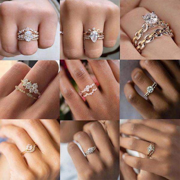 wedding rings ring set collection 2 pcs/set europe and america zircon engagement for women party jewelry accessories, Slivery;golden
wedding rings ring set collection 2 pcs/set europe and america zircon engagement for women party jewelry accessories, Slivery;golden