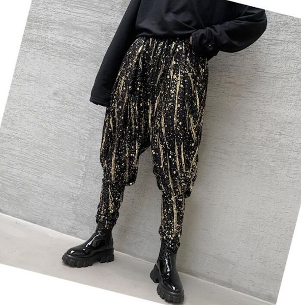 autumn mens pants harem pant men bronzing loose low crotch baggy trousers personality pantalones hombre cargo pantalon homme men's, Black
autumn mens pants harem pant men bronzing loose low crotch baggy trousers personality pantalones hombre cargo pantalon homme men's, Black