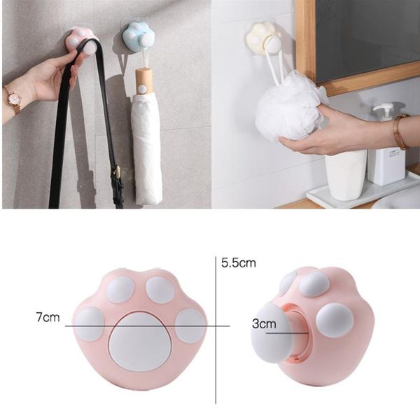 hooks & rails 5 colors cute cartoon cat wall hook creative self-adhesive hidden for hanging purse key hanger holder rack decor
hooks & rails 5 colors cute cartoon cat wall hook creative self-adhesive hidden for hanging purse key hanger holder rack decor