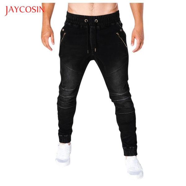 women's jeans jaycosin hip hop fashion fake zipper slim fit pencil pants drawstring denim scratched washed, Blue
women's jeans jaycosin hip hop fashion fake zipper slim fit pencil pants drawstring denim scratched washed, Blue
