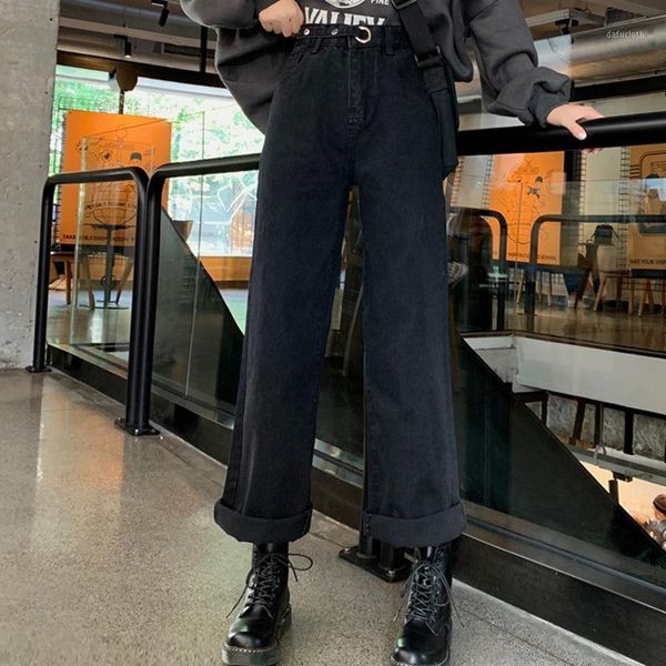 women's jeans women plus velvet all-match harajuku casual adjustable high waist loose chic vintage womens trousers leisure simple retro, Blue
women's jeans women plus velvet all-match harajuku casual adjustable high waist loose chic vintage womens trousers leisure simple retro, Blue