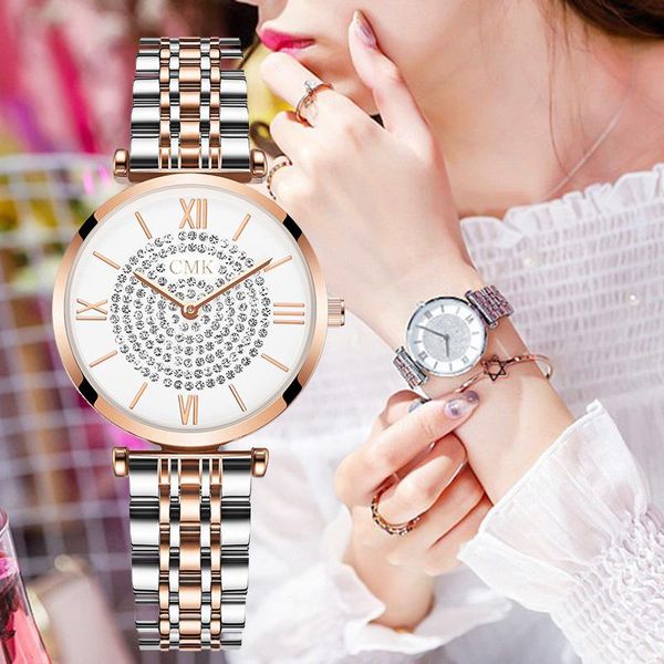 wristwatches r ladies wrist watches for women gypsophila silver steel belt waterproof quartz clock gift wife, Slivery;brown
wristwatches r ladies wrist watches for women gypsophila silver steel belt waterproof quartz clock gift wife, Slivery;brown