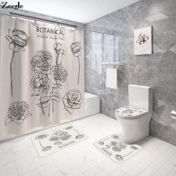 bath mats floral plant printing bathroom rug set waterproof home decor shower curtain polyester washable absorbent soft mat
bath mats floral plant printing bathroom rug set waterproof home decor shower curtain polyester washable absorbent soft mat