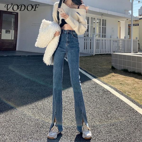 women's jeans vodof high waist streetwear light blue denim trousers retro split flare pants korea
women's jeans vodof high waist streetwear light blue denim trousers retro split flare pants korea