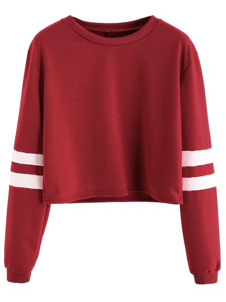hoodies european female autumn striped around neck short stripes shirt with long sleeves nightgown, Black
hoodies european female autumn striped around neck short stripes shirt with long sleeves nightgown, Black