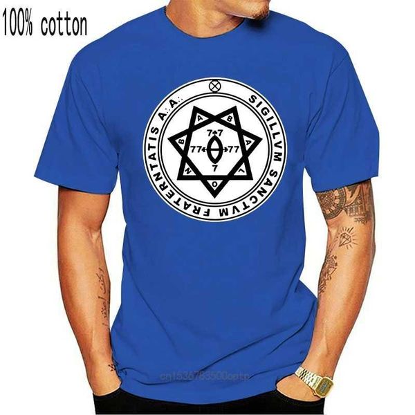 men's t-shirts fashion cool men t shirt women funny tshirt aleister crowley seal - okkultismus thelema customized printed t-shirt, White;black
men's t-shirts fashion cool men t shirt women funny tshirt aleister crowley seal - okkultismus thelema customized printed t-shirt, White;black