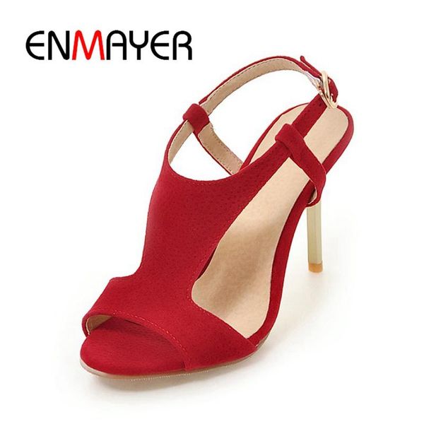 dress shoes enmayer 2021 arrival summer lady thin heel buckle trap sandals women fashion solid high heels big size 34-46 zyl307, Black
dress shoes enmayer 2021 arrival summer lady thin heel buckle trap sandals women fashion solid high heels big size 34-46 zyl307, Black