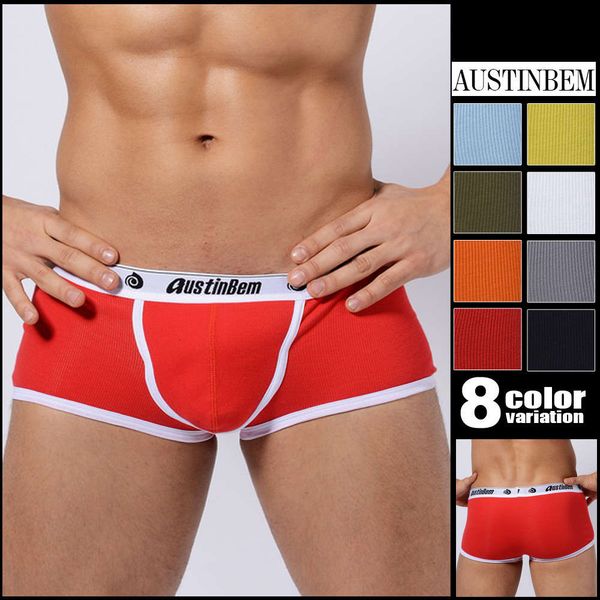 underpants austin bem fashion u convex boxer soft cotton underwear men's briefs, Black;white
underpants austin bem fashion u convex boxer soft cotton underwear men's briefs, Black;white