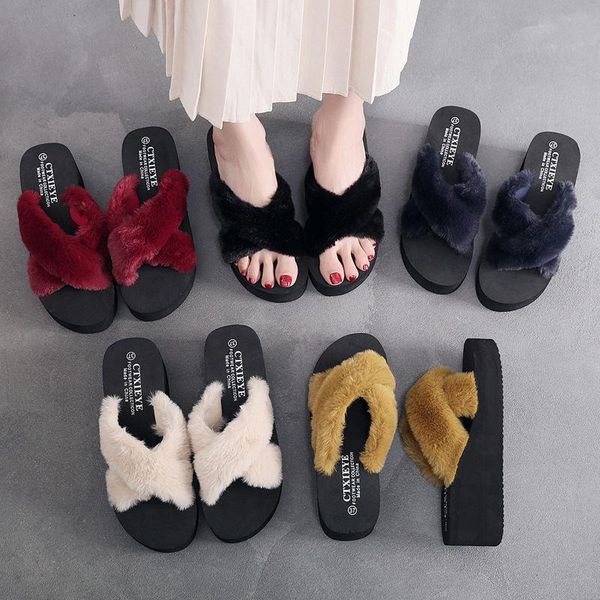 slippers women spring summer girls fashion outdoor 6cm wedges sandals cool comfortable non-slip plush 35-40 ychm, Black
slippers women spring summer girls fashion outdoor 6cm wedges sandals cool comfortable non-slip plush 35-40 ychm, Black